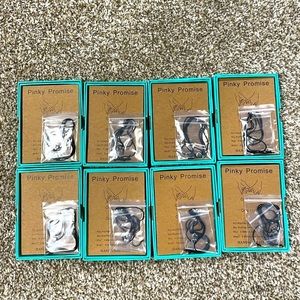 Lot of 8 Pinky promise bracelets with Initials. New.